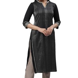 Aurelia Women's Poly Cotton Regular Fit Work Utility Regular Kurta