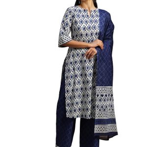 Women's Rayon Straight Kurta Pant With Dupatta
