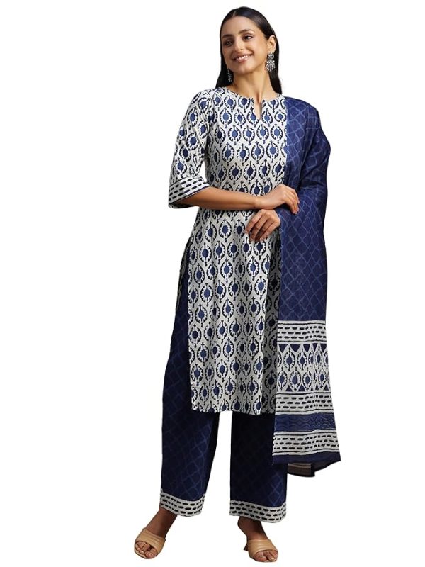 Women's Rayon Straight Kurta Pant With Dupatta